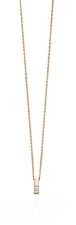 Hanger in roségoud met diamant 