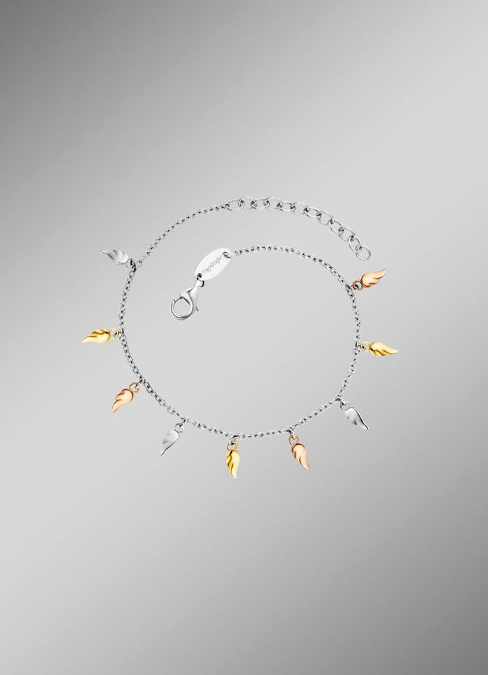 Engelsrufer armband met 9 vleugeltjes 