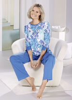 Pyjama met 3/4-mouwen en lange broek 