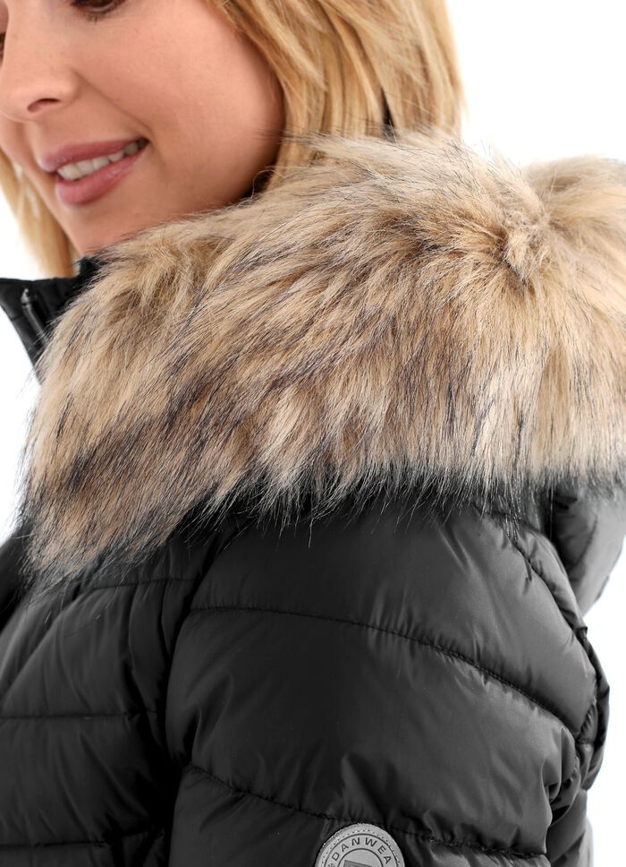 Donsjack met afneembare capuchon 