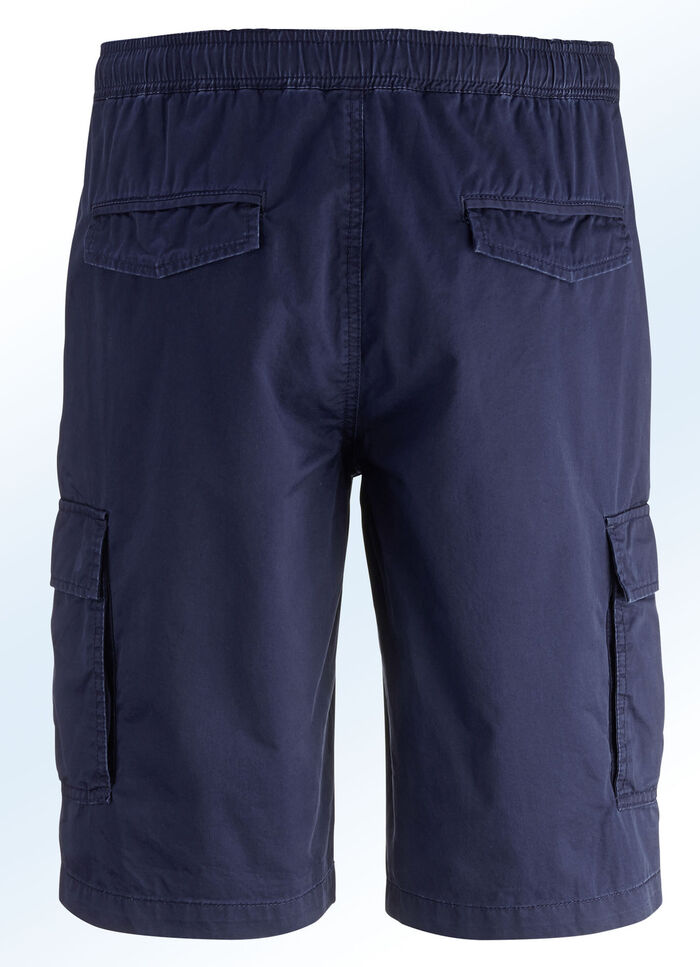 Bermuda met cargozakken in 3 kleuren MARINE