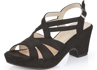 Andrea Conti, modieuze damessandalen, met verstelbare hielband 