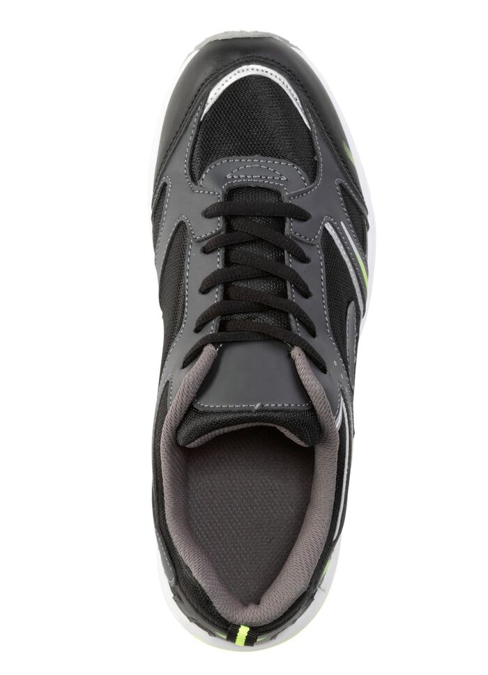 Sneakers met veters van effectief bedrukt synthetisch materiaal 