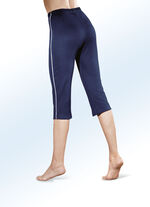 Capribroek met elastische tailleband rondom MARINE