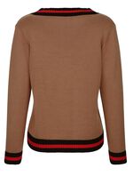 Trui met contrasterende strepen 