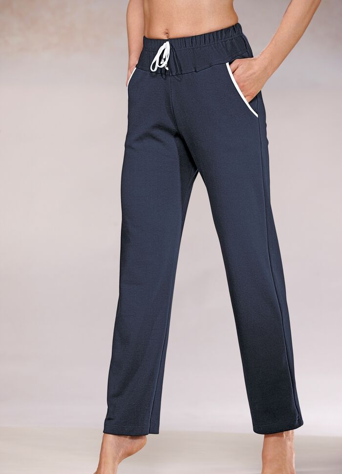 Broek met comfortabele elastische tailleband MARINE
