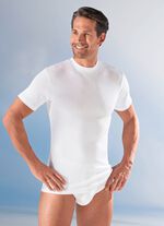 Mey Noblesse twee-pack overhemden van fijne rib, wit 