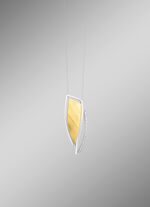 Moderne hanger in tweekleurig met zirkonia 