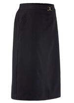 Rok in een slanke snit ZWART
