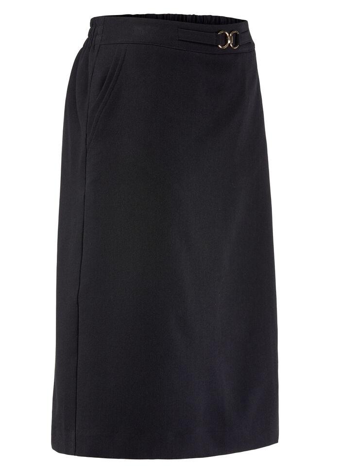 Rok in een slanke snit ZWART