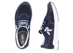 Rieker sneakers met elastische decoratieve vetersluiting DUNKELBLAU
