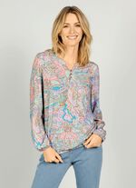 Slip-on blouse gemaakt van viscose 