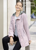 Functionele jas met afneembare capuchon 