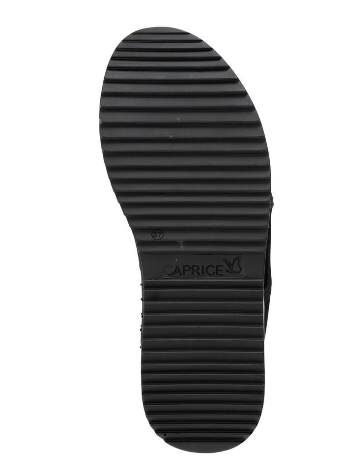 Caprice sandaal met zwarte glittersteentjes ZWART