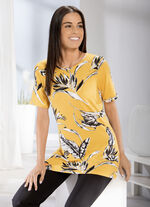 Shirt met interessante all-over print 