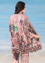 Laurina blousejasje met briljant kleurenprintdesign 