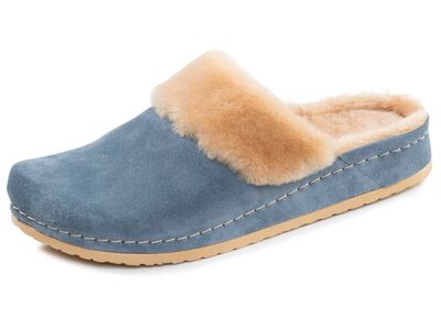 Mubb, warme damespantoffels, breedte H, met lamsvacht 