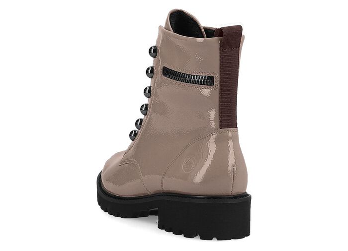 Remonte enkellaarsjes met trendy sierkettingen in veterlook 