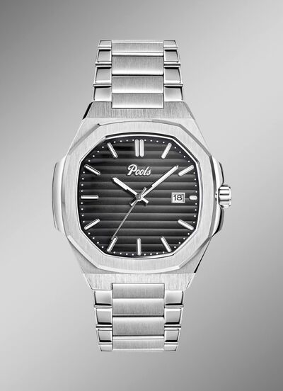 Quartz herenhorloge van roestvrij staal 