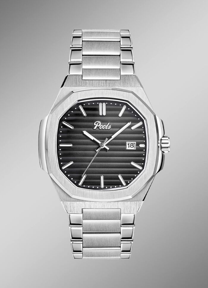 Quartz herenhorloge van roestvrij staal 