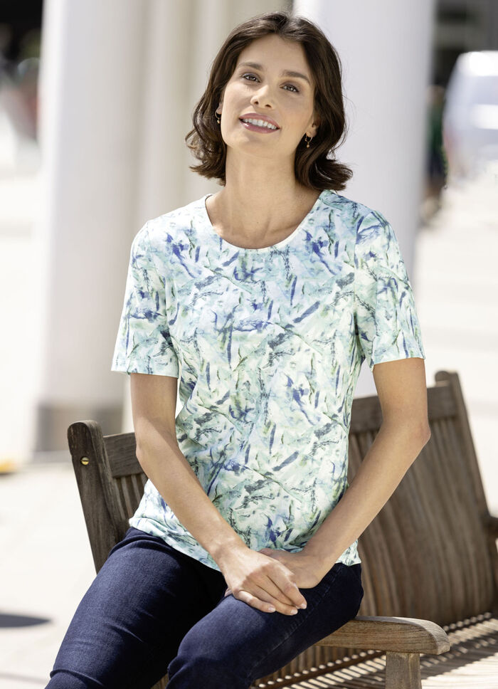 Shirt met all-over print 