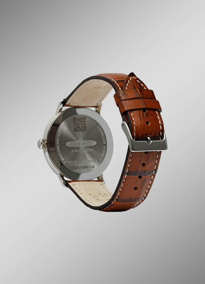 Herenhorloge Zeppelin 8042-5 met Zwitsers uurwerk 