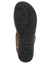 ELENA EDEN sandaal van nappaleer met contrasterende bies 