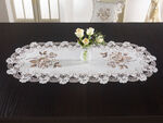 Tafel- en kamerdecoratie met kanten rand BEIGE