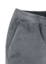 Corduroy broek met elastische tailleband in 3 kleuren GRIJS