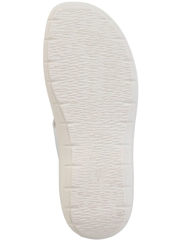 Muiltjes met glanzende sieraden WIT