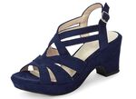 Andrea Conti, modieuze damessandalen, met verstelbare hielband MARINE