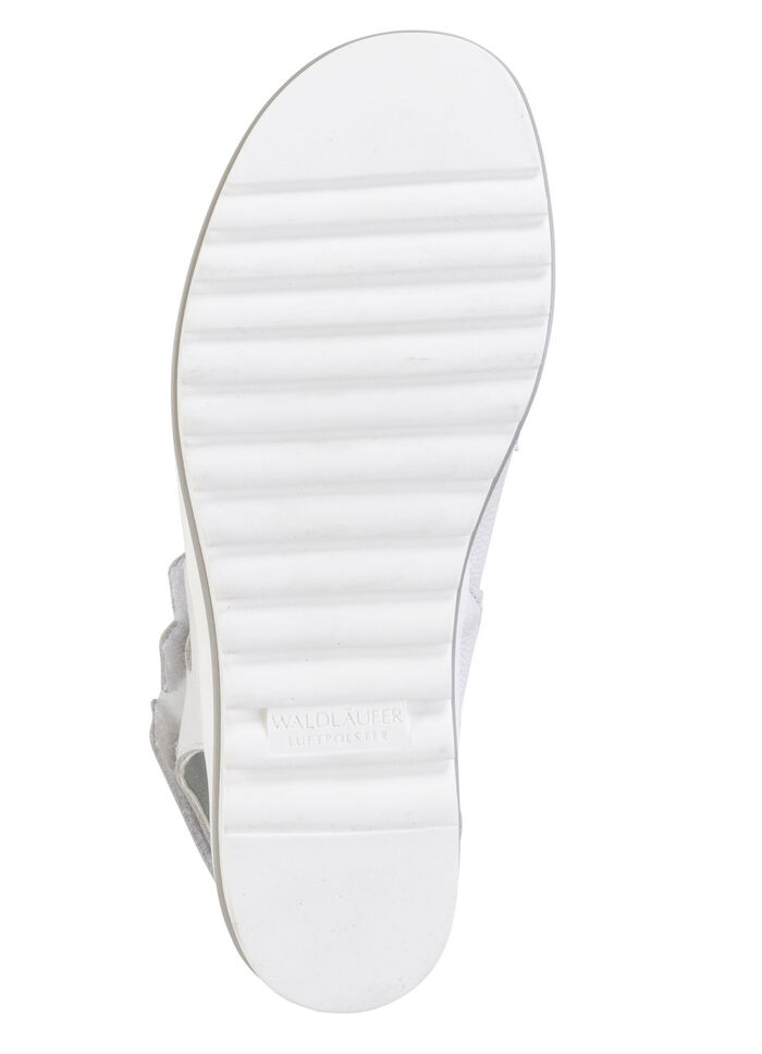 Waldläufer, comfortabele damessandalen, breedte H, met uitneembaar voetbed WEISS
