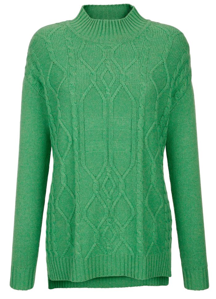 Trui met scheerwol en kasjmier 