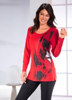 Shirt met zilverkleurige sierplaatjes 