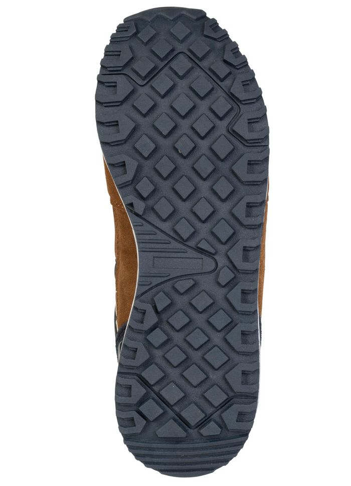 Sportieve herensneakers met uitneembaar voetbed COGNAC-MARINE