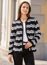 Cardigan met gevlochten rand 