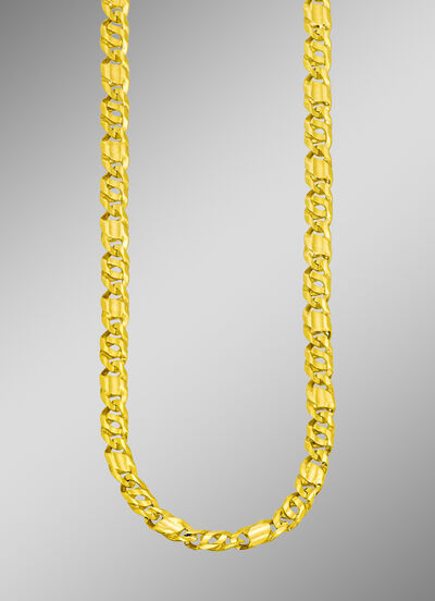Massieve diamanten ketting met figuur acht patrijs 