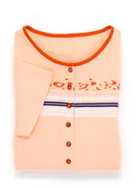 Set van twee nachthemden met geplaatste print op de voorkant 