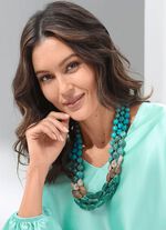 Ontdek tijdloze elegantie met deze 3-rijige ketting 