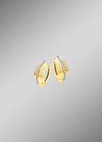 Prachtige creolen met synthetische zirkonia 