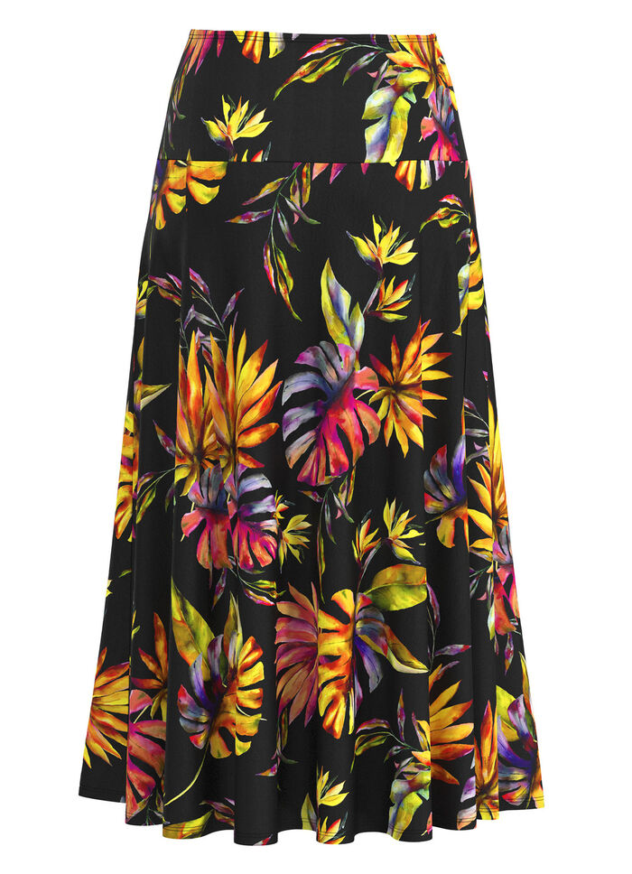 Rok met schitterende kleurenprint 