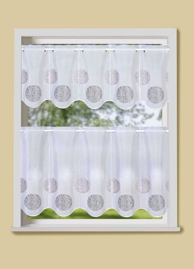 Korte blind met golvende rand 