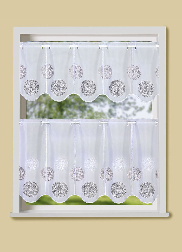 Korte blind met golvende rand 