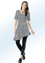 Leggings met edel glanzend siermotief 