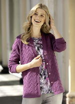 Cardigan met decoratieve structuur 