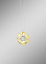 Chique hanger in tweekleurig met zirkonia 