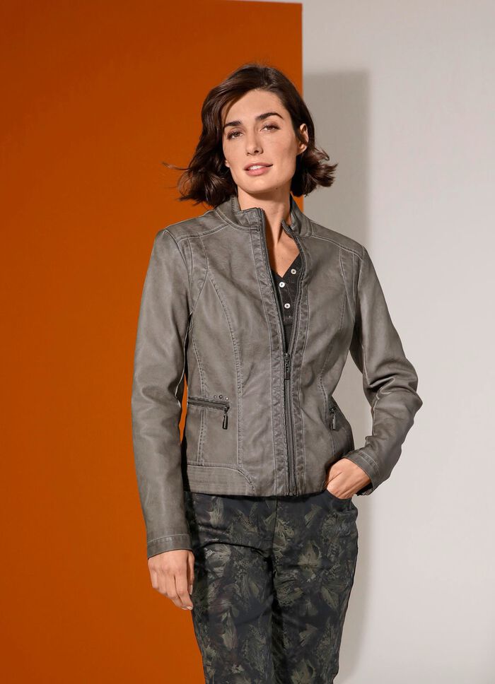 Blazer met subtiele klinknagels 