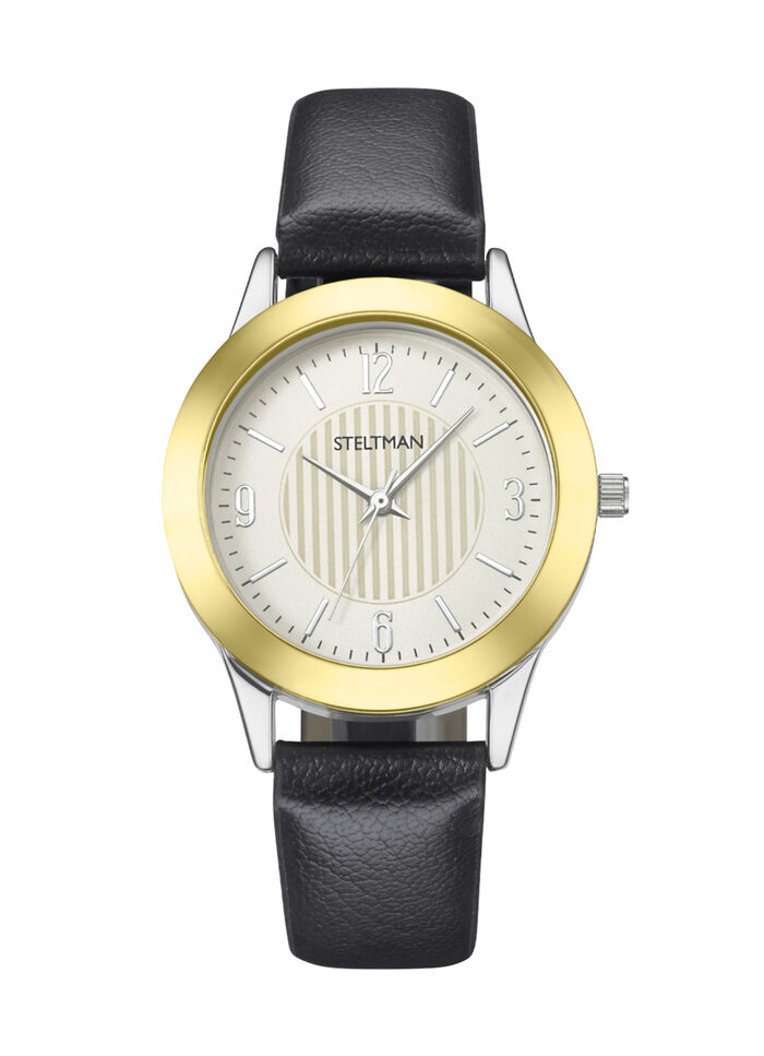 Quartz dameshorloge met 3 verwisselbare bezels 