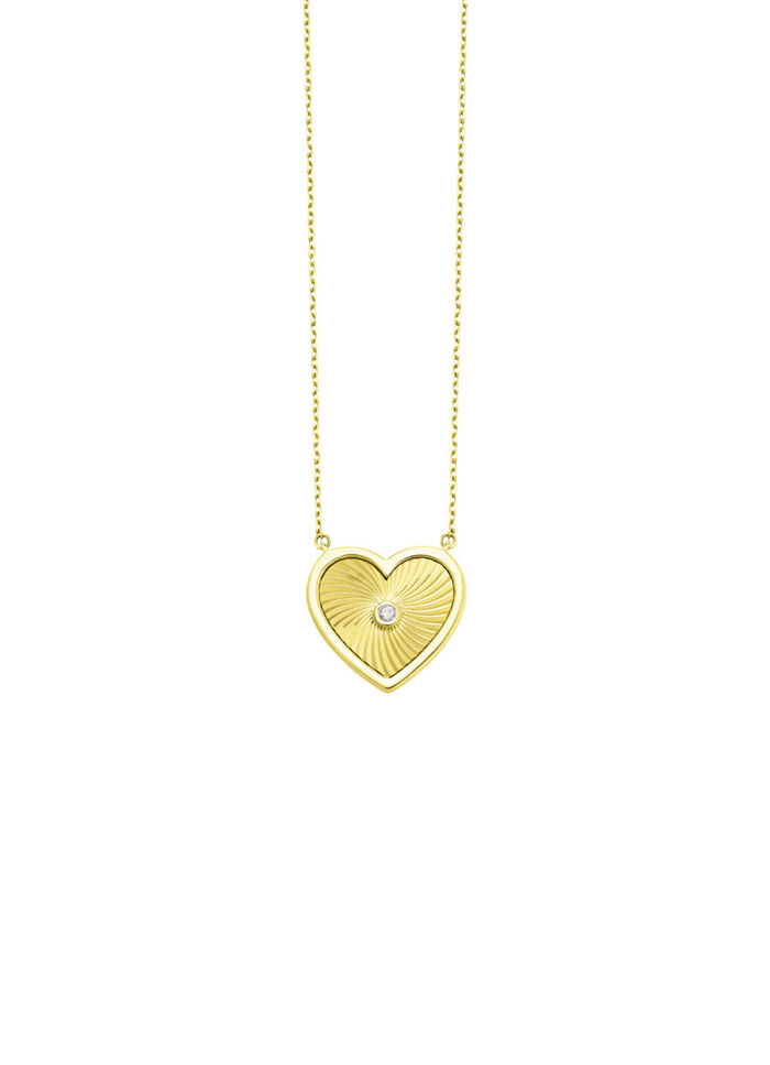 Met diamanten bezette ketting 