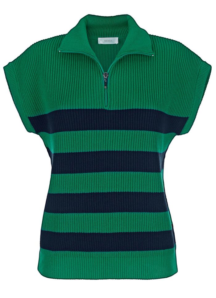 Sweatervest in pareltand 